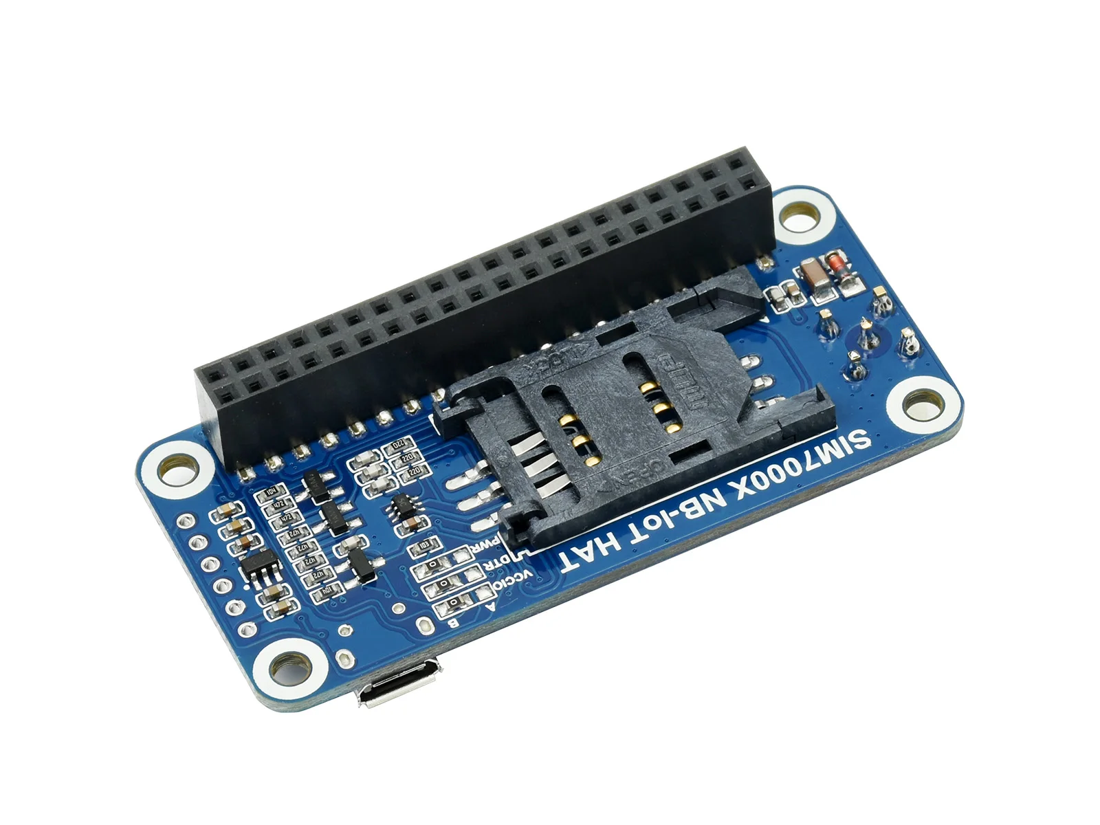 SIM7000G NB-IoT HAT,Based on SIM7000G, NB-IoT / Cat-M / EDGE / GPRS HAT For Raspberry Pi, GNSS Positioning, Global Band Support