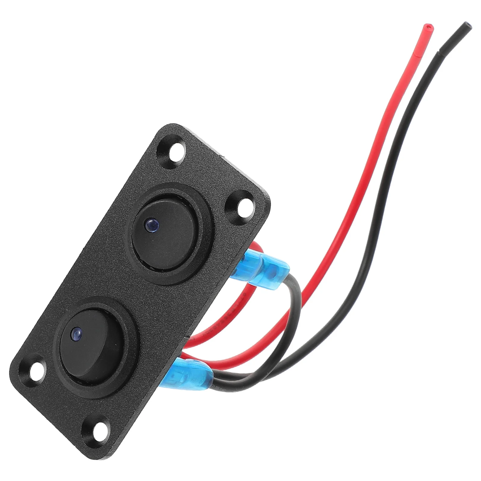 

2 Gang Rocker Switch Panel For Boat Rv Marine Vehicle Automotive Replacement Waterproof Toggle Switch Panel Durable