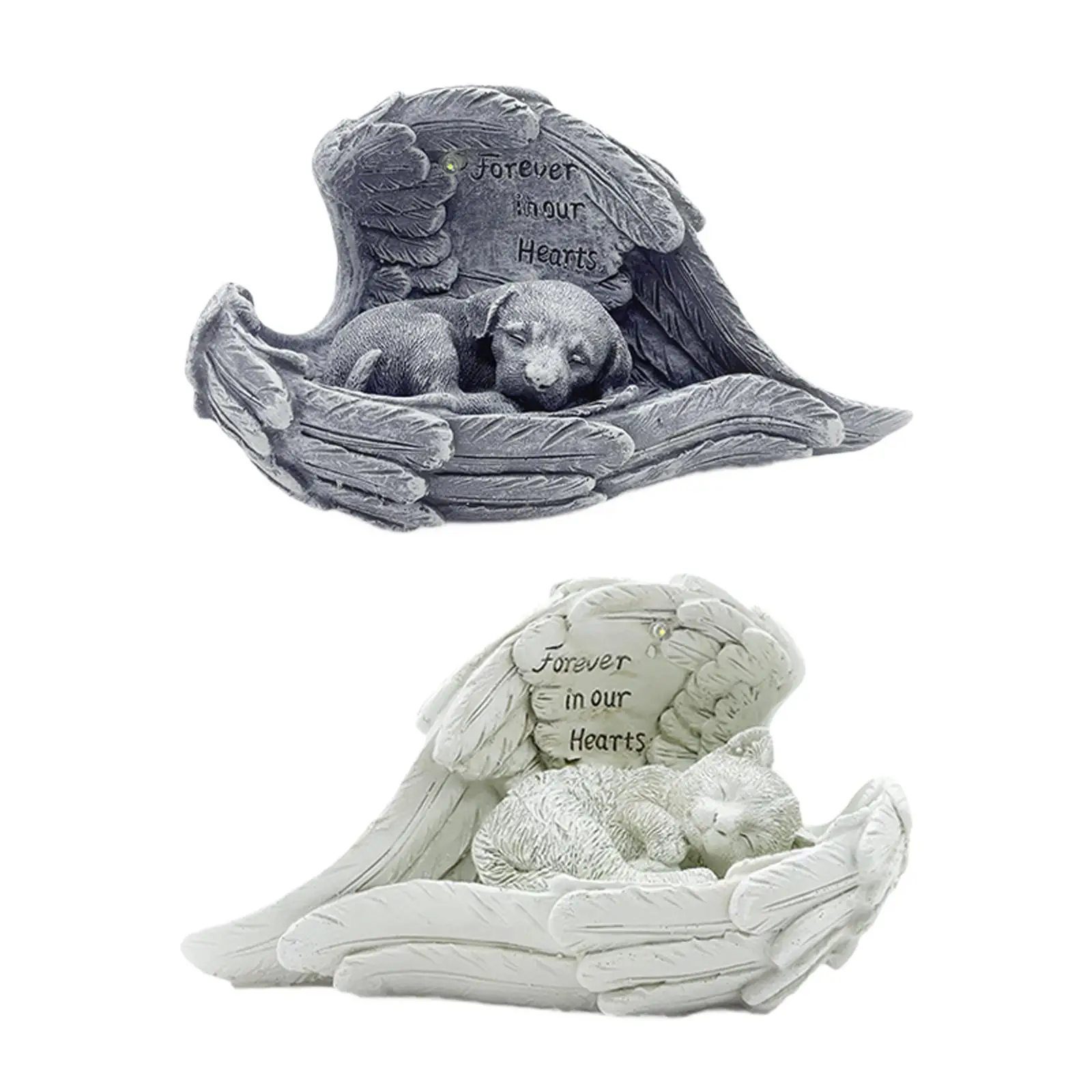

Grave Marker Figurine Delicate Resin Antique Stone Finish Sturdy Animal Figurine
