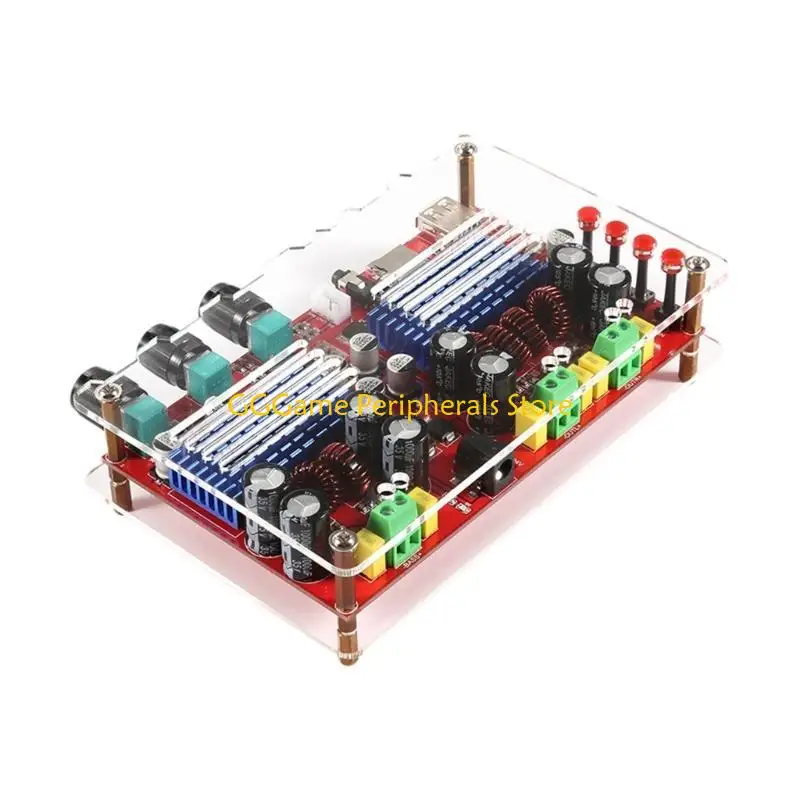 U55B TPA3116D2 Amplifiers Board DC12V 24V Double Channel Digital Amplifiers Wireless 2.1 Amplifiers