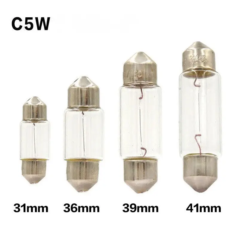 C5W SV8.5 LED Car Roof Interior Reading Lights Canbus Festoon 31/36/39/41MM error free Clearance Bulbs plate Trunk Lamp white