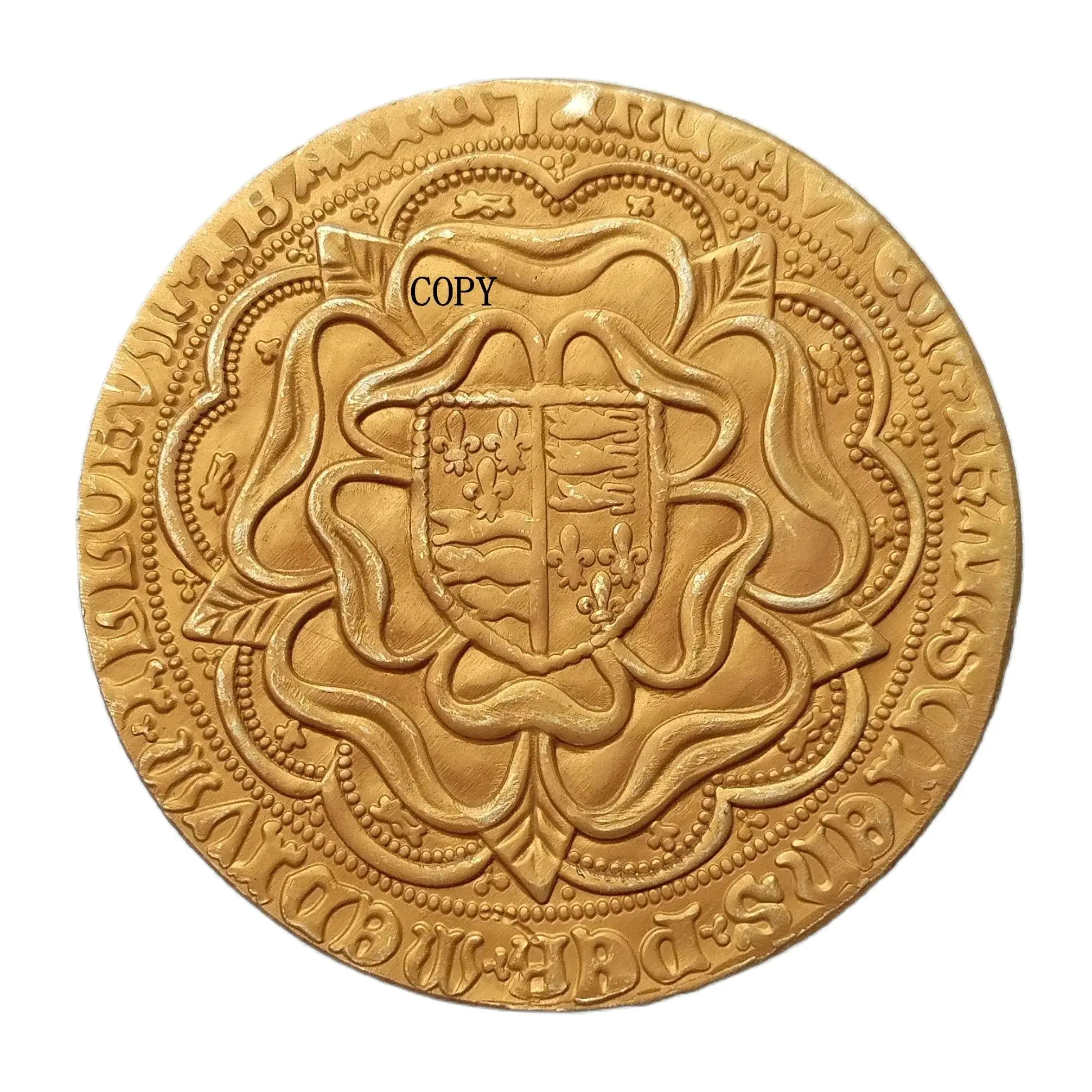 UF48 GREAT BRITAIN 1 Sovereign - Henry VII 1492 Brass Gold Color Copy Coin