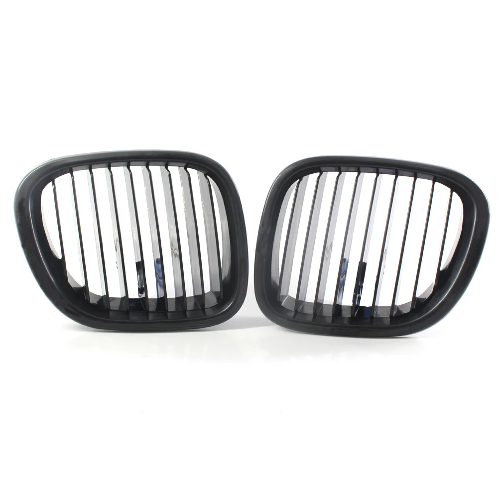 

2Pcs/Set Grille Front Grill ABS For BMW Z3 Z Series 1996 - 2002 51138412949, 51138412950 Matte Flat Black