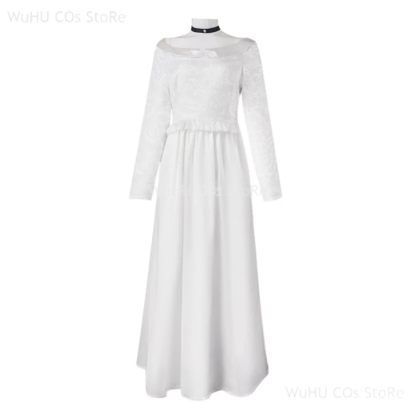 

Adult Fantasy Chucky Bride Cosplay Dress Costumes Women Necklace Outfits Kids Halloween Carnival Party Suit