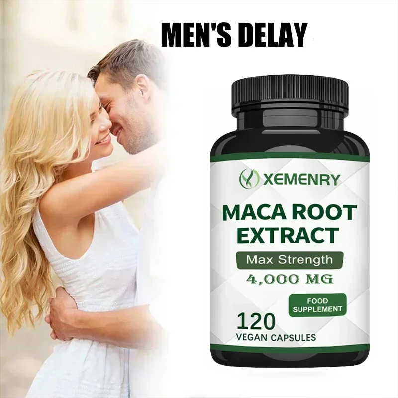 

Natural Maca Capsules - Reduce Stress and Fatigue, Enhance Memory, Increase Energy Levels, Promote Muscle Growth