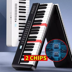 Piano plegable de 88 teclas, teclado Musical Midi, instrumentos de música profesionales para niños y adultos, sintetizador electrónico portátil, nuevo