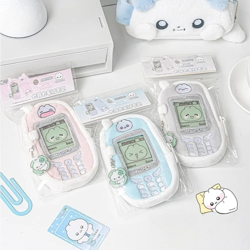 Imagen 2 del producto Bolsa para tarjetas de teléfono con botones Retro Kawaii, bolsa de almacenamiento para Mini camión de gran capacidad con dibujos animados, bolsa para teléfono móvil, bolsa para muñecas con exhibición de estilo Y2K