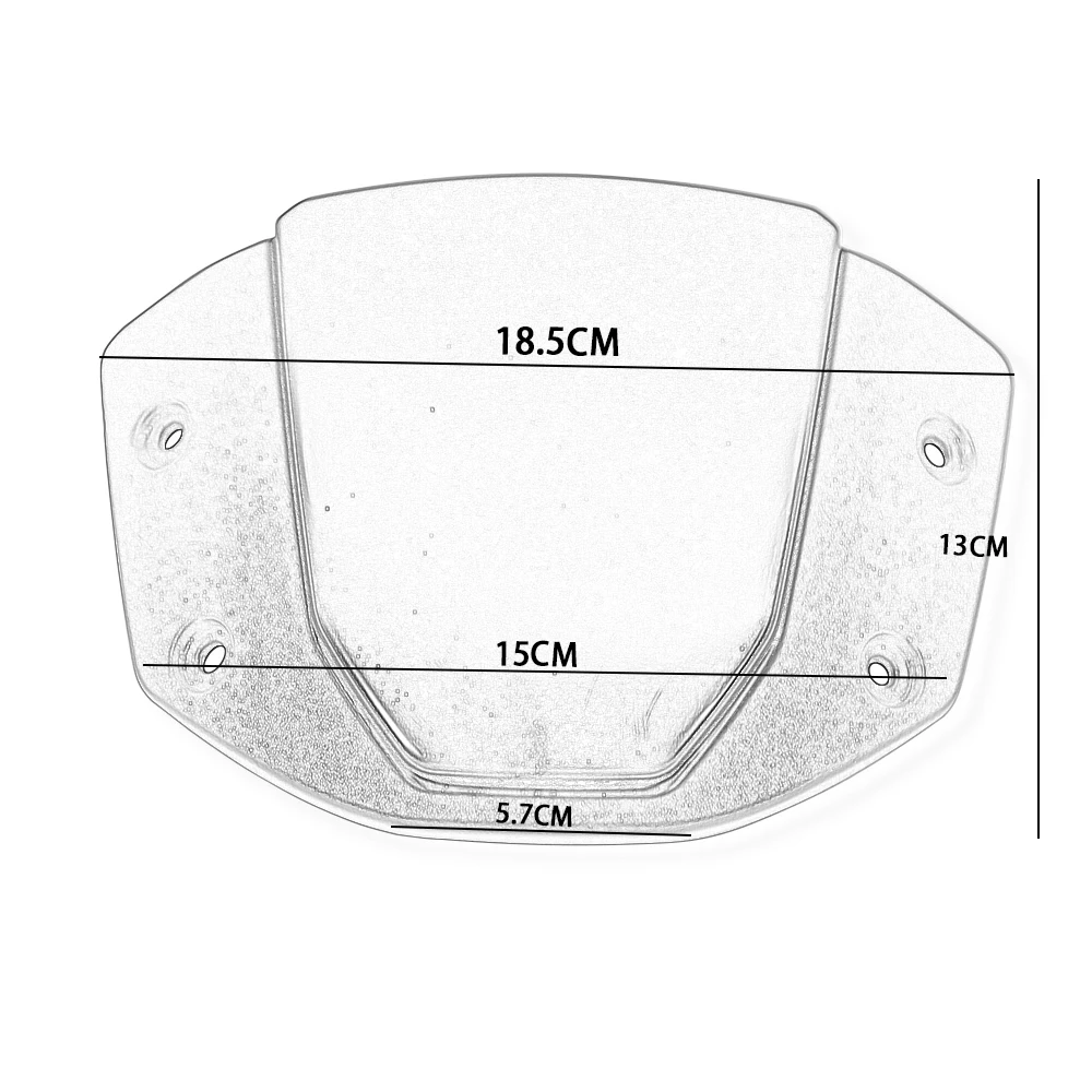 Für Honda CB650R CB 650 R 2024 2025 2026 Motorrad Sport-Windschutzscheibe Motorrad-Frontwindabweiser mit Halterung Luftverkleidung – Detail 1