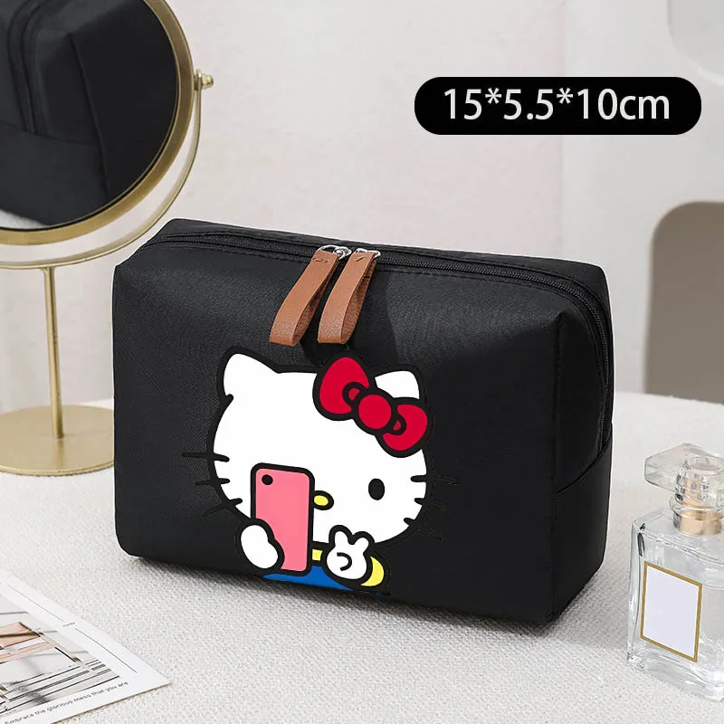 

HelloKittys Zipper Cosmetic Bag Cute Makeup Bag for Women Travel Make Up Toiletry Bag Washing Women Lipstick Storage Pouch Gift