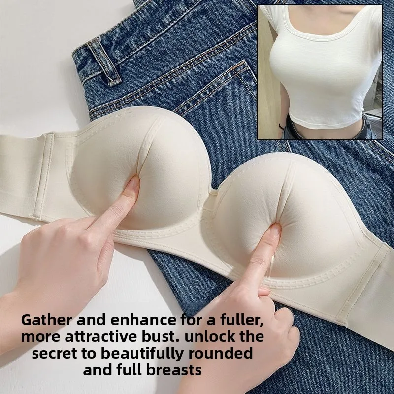 

Деми-бюстгальтер пуш-ап диаметром 10 см для небольшой груди, нескользящий беспроводной бюстгальтер без бретелек, бюстгальтер с глубоким вырезом и ультрамягкой для декольте, удобный бюстгальтер без косточек