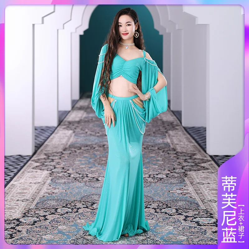 Belly Dance Costums Court Style Dance Dress Practise Clothing Female Dance Suits