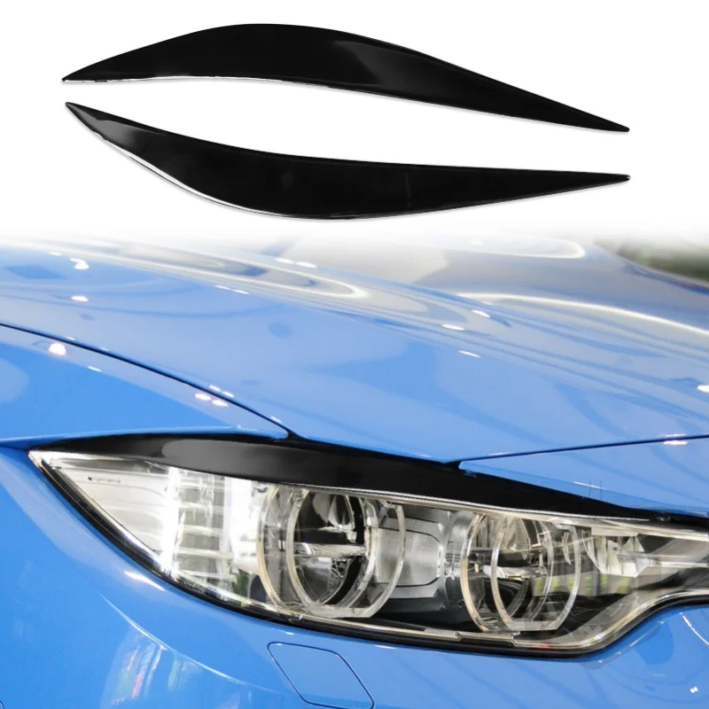 

1 пара черных декоративных накладок на фары для BMW F32 F33 F36 2012-2017 F80 M3 F82 F83 M4 2014-2016