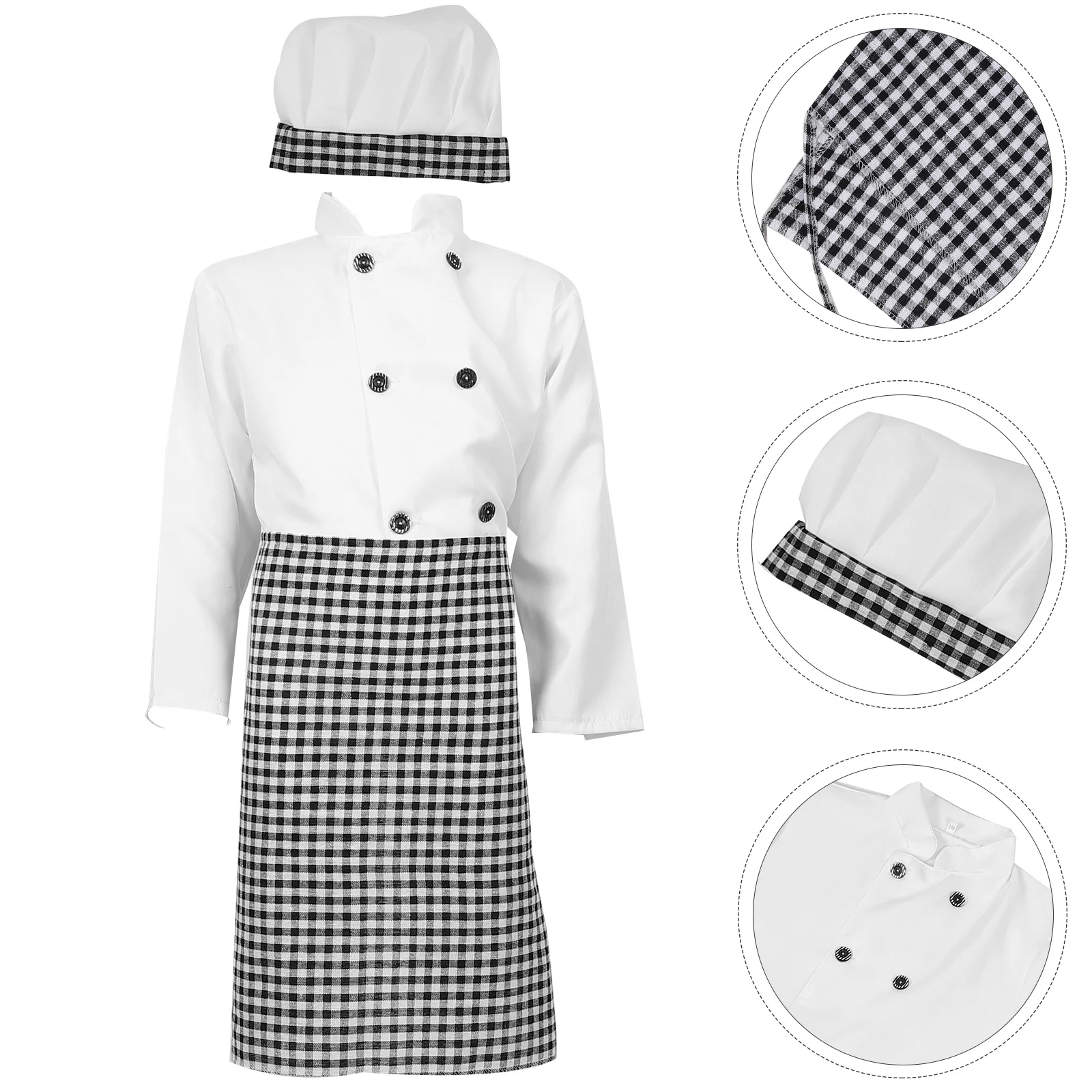 

Children Chef Costume Children's Uniform Clothing Kitchen Cooking Apron Kids Toddler