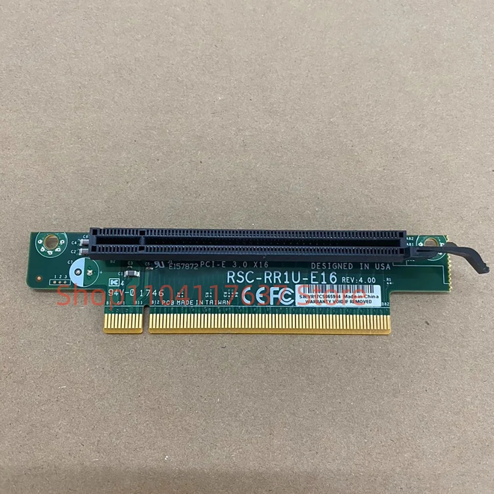 For Super 1U X16 adapter card RSC-RR1U-E16 PCI-E steering card, Equipped with a half height bracket