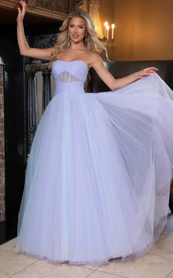 Vestidos largos sin tirantes de una línea con pliegues de tul simples personalizados Vestidos para ocasiones a medida Tallas formales exquisitas disponibles a juego