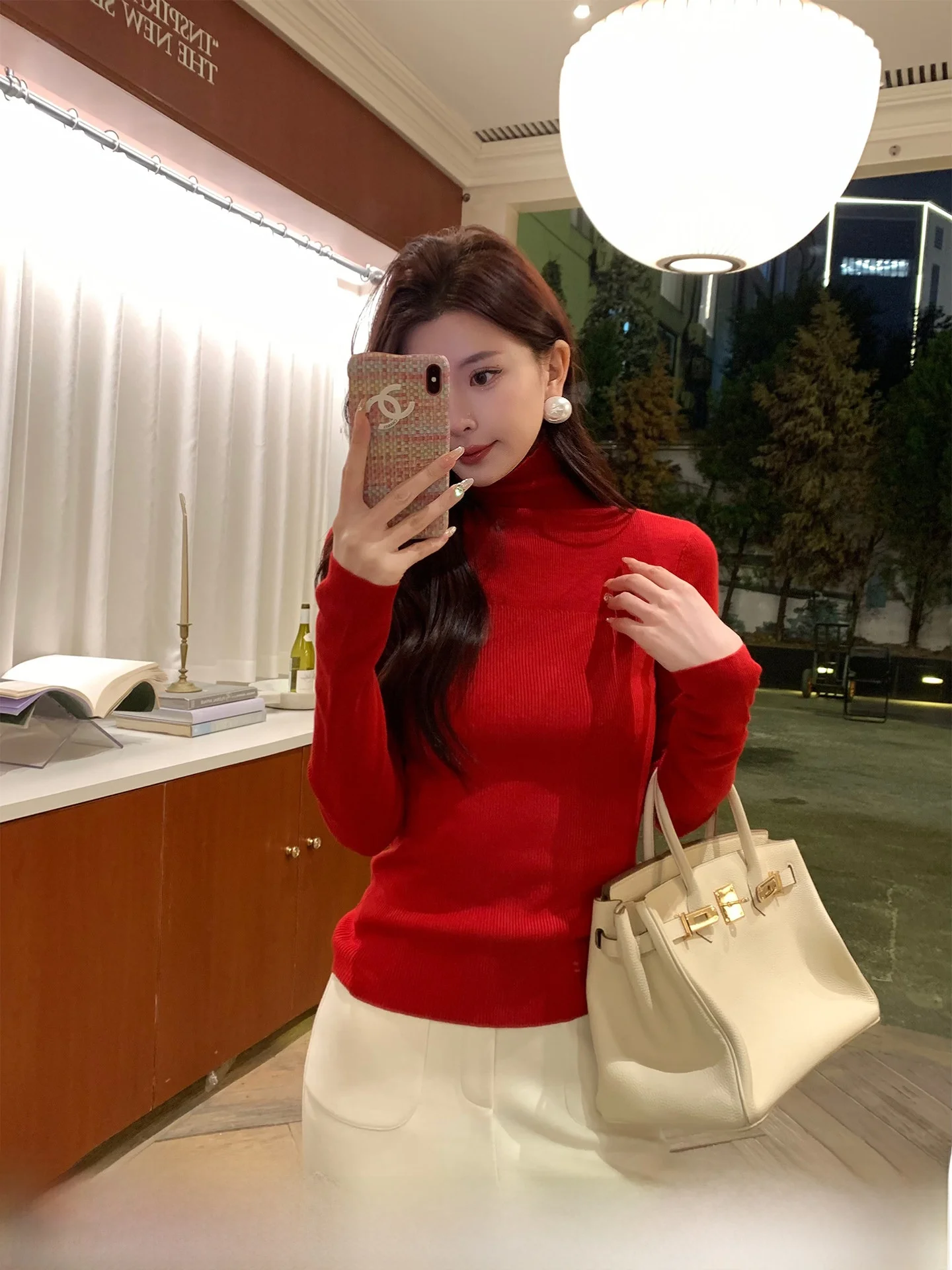 

Женский шерстяной вязаный свитер Kun Total с высоким воротом, облегающий, для ношения под одеждой, зимний, модный, из смесовой ткани (полиэстер, акрил, нейлон), с длинными рукавами