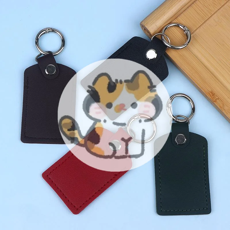 

New Leather Bag Case For Chameleon Ultra Accessories NFC Smart Access Card Sleeve Case Genuine Leather Keychain IC Card Bag