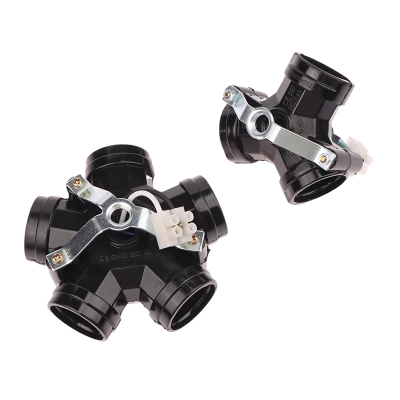 E26 E27 Потолочная лампа Droplight DIY Освещение Запасные части Патрон лампы 2/3/4/5 головок Патрон лампы Черный винтовой цоколь Светильники