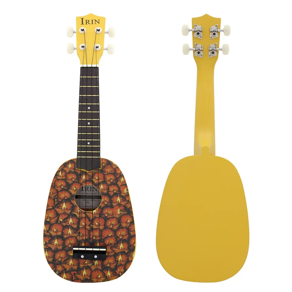 IRIN 21 Inch Ukulele Pineapple Fruit Hawaiian Guitar Musical Instrument 4 Strings Basswood Ukulele Soprano Guitar Tuner Capo