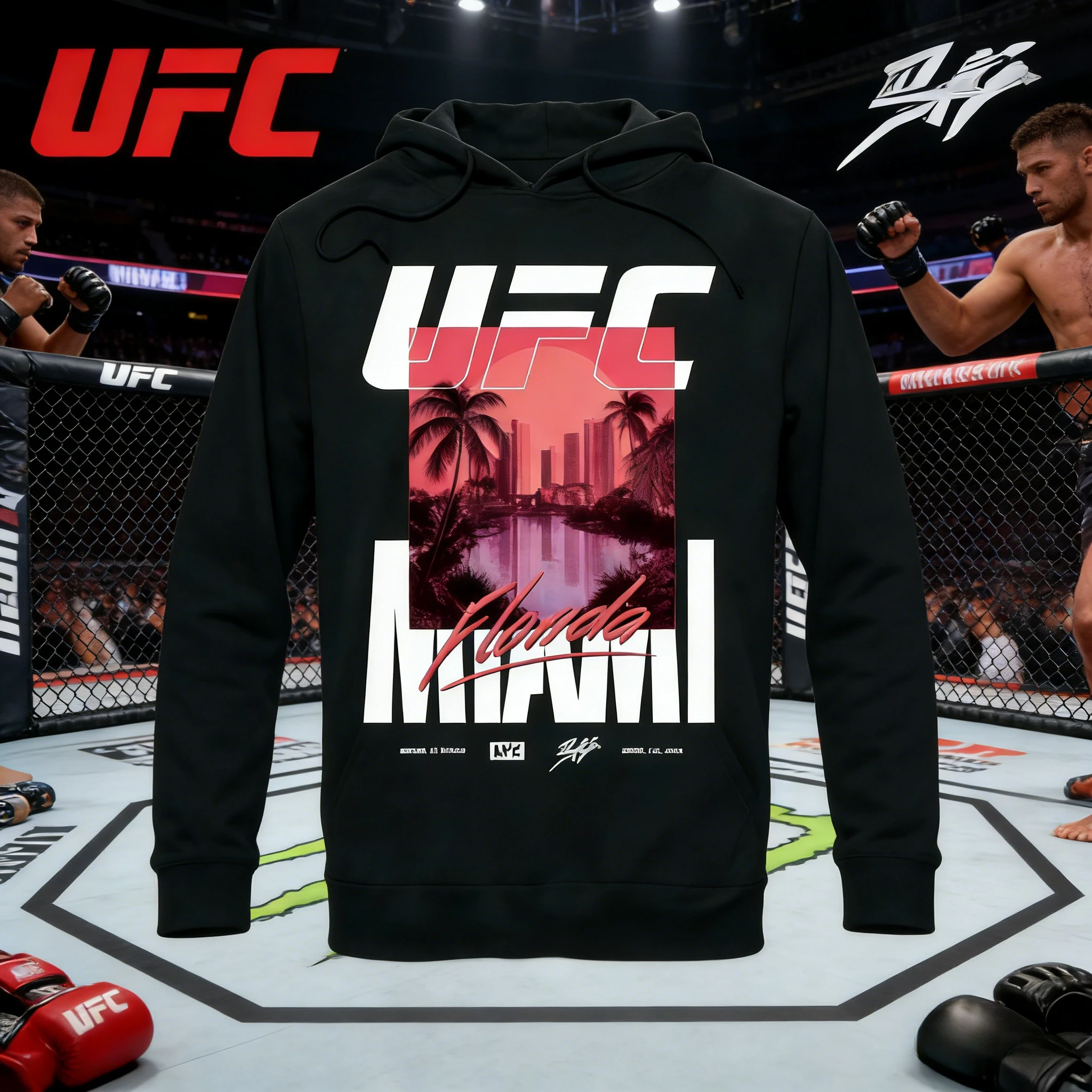 

Тема мероприятия UFC: дышащая свободная повседневная модная толстовка из чистого хлопка, подходящая для мужчин и женщин осенью и зимой 2026 года.