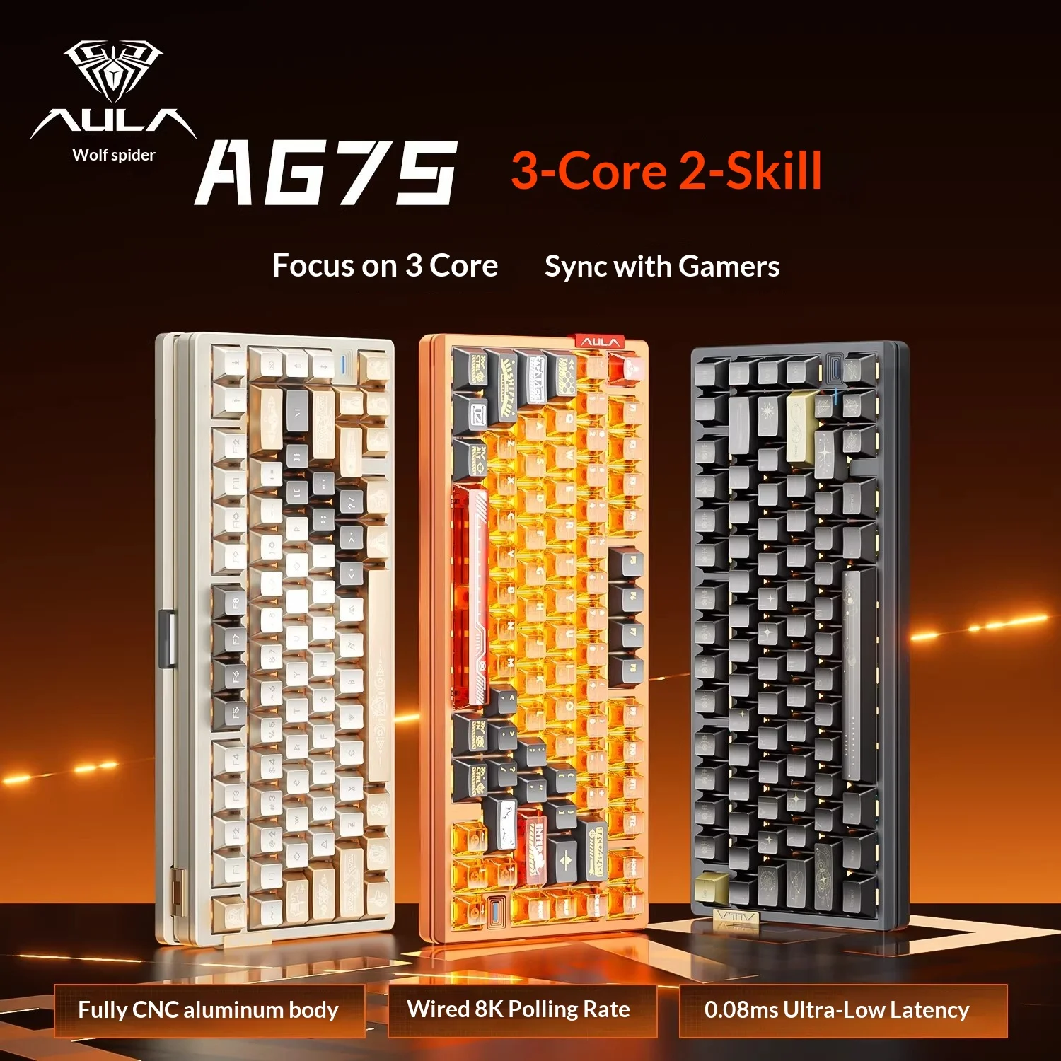 Teclado AULA AG75 con Interrup - Esports Gaming Uk reseña y precio