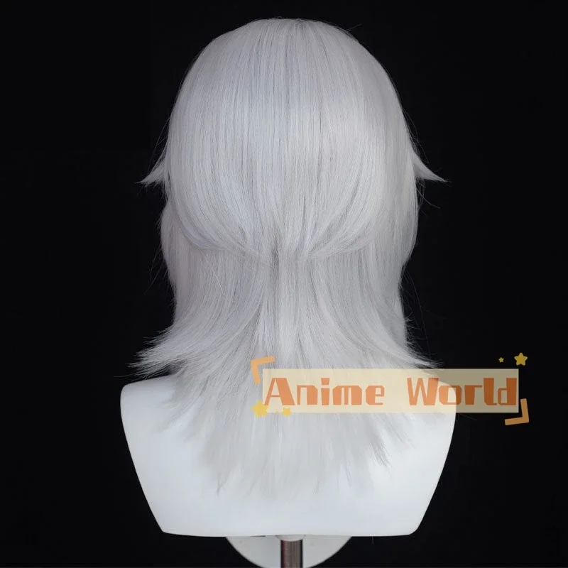 Final Fantasy XIV FF14 Emet-Selch Hades Solus zos Galvus Ancient Cosplay Wig Halloween Synthetic Hair Heat
