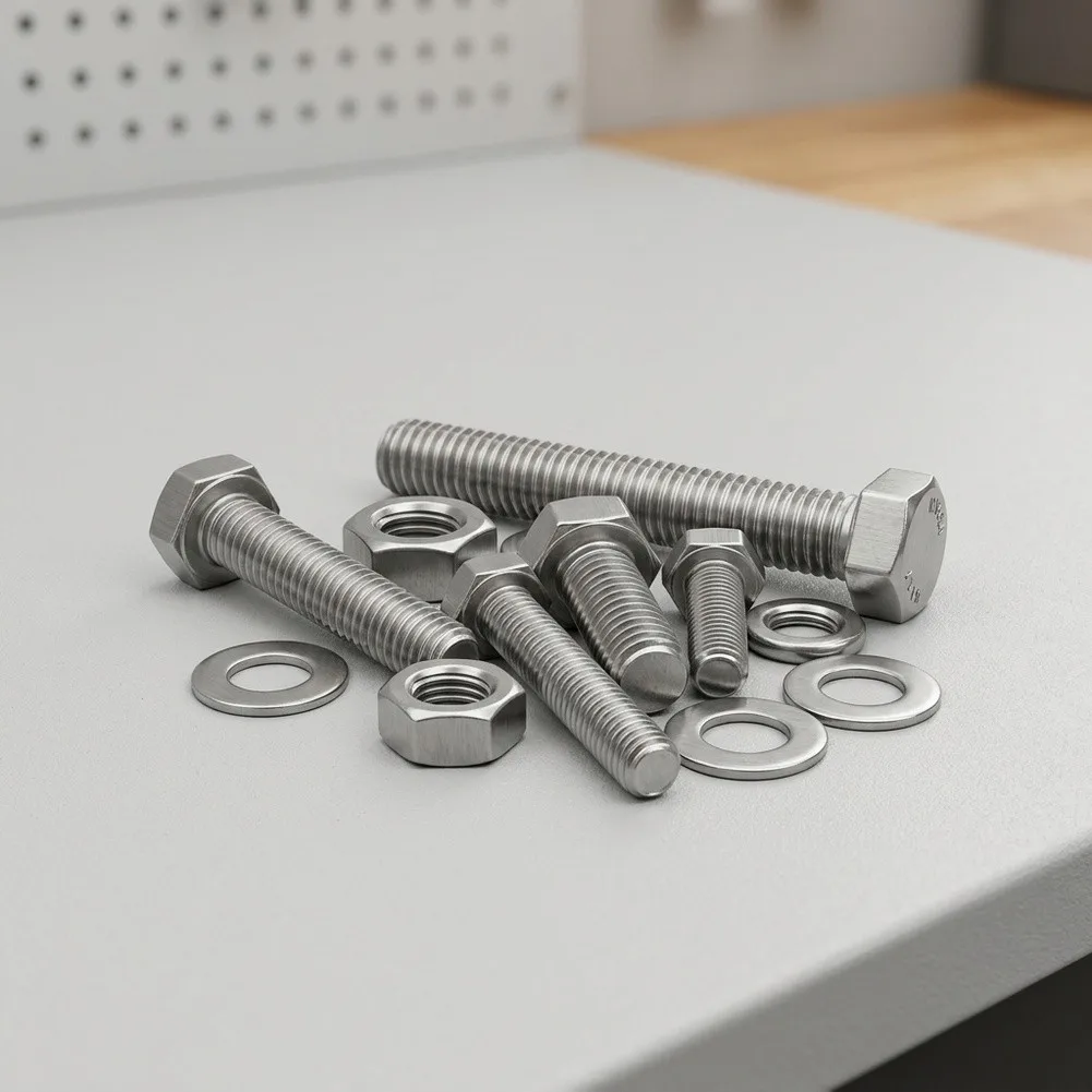Black 304 Stainless Screw Set Stainless Steel Fastener Set Portable Storage Case Marine Grade Fasteners Secure Fit Design