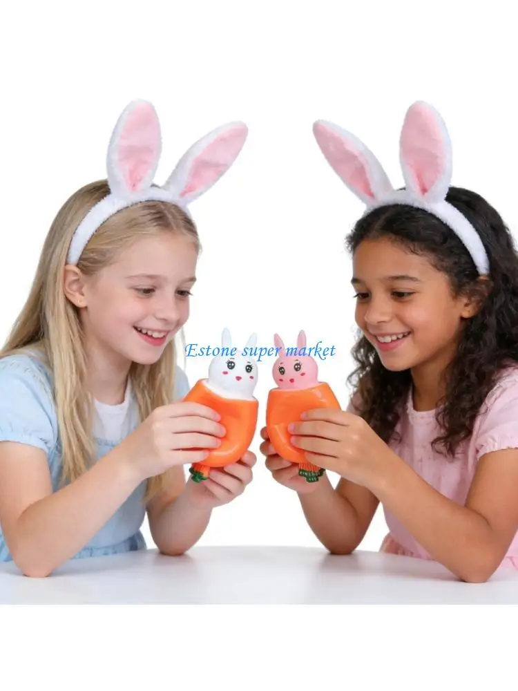 090B Carrot Rabbit Squeeze Cup Toy Stress Reliever For Children Adult Calming Comforting Emotion Support Toy for Companion