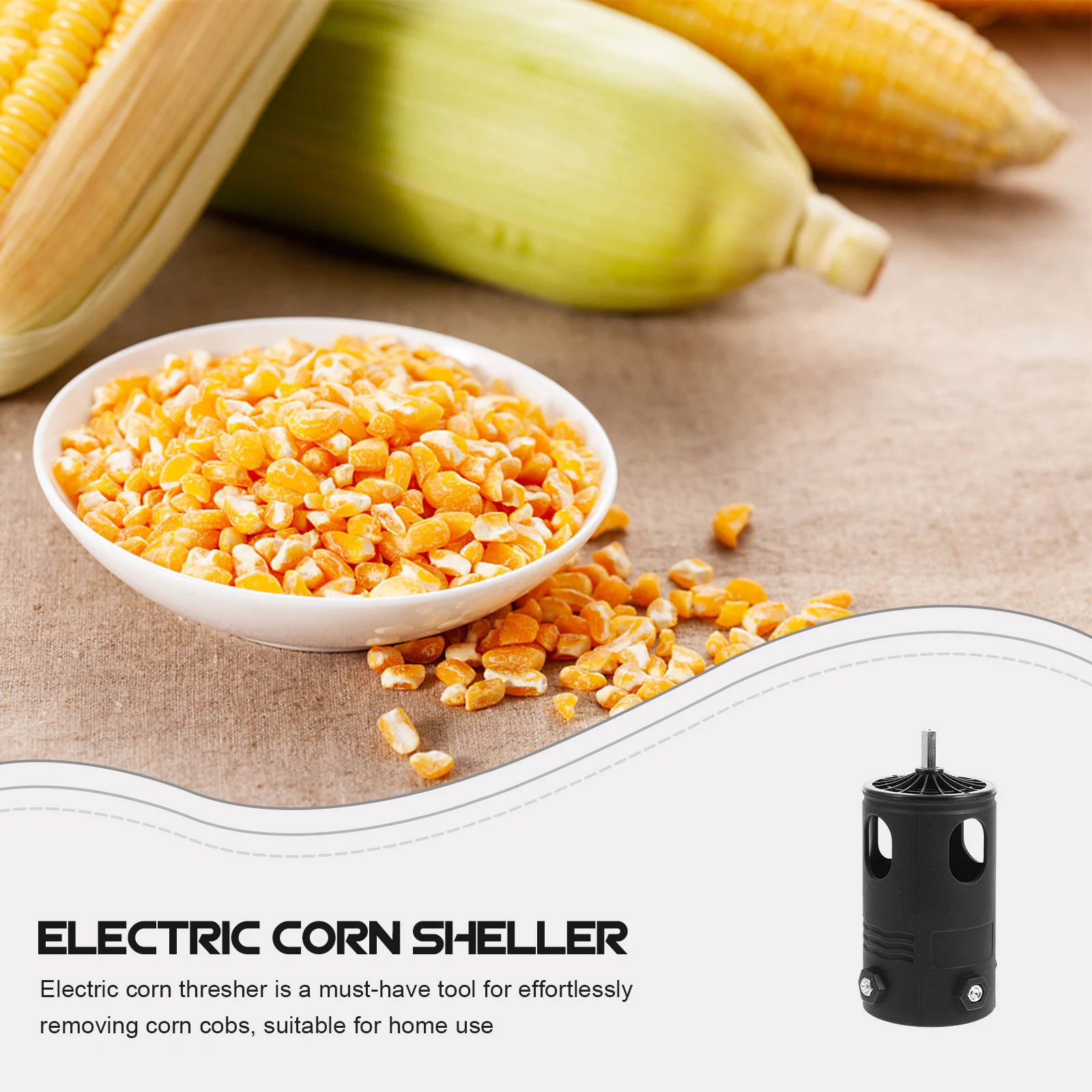 

Electric Corn Thresher Peeler Machine Drill Accessory Automatic Sheller Cob Stripper Tool Remover Power Equipment Part