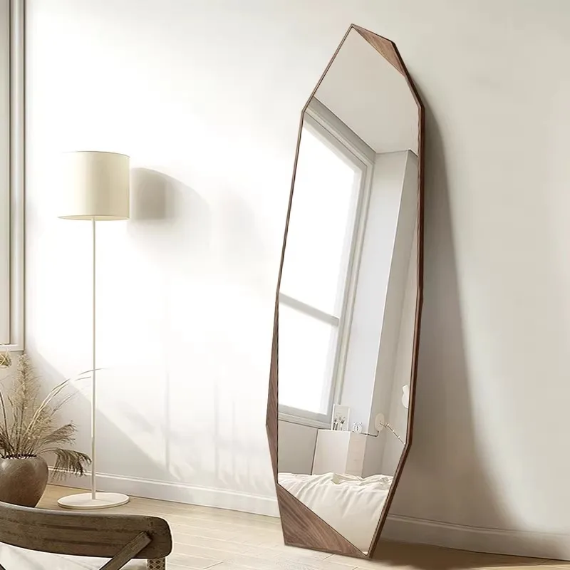 American-Style Vintage Art Decorative Mirror Home Furnishings Living Room Bedroom High-Definition Full-Body Mirror Customization