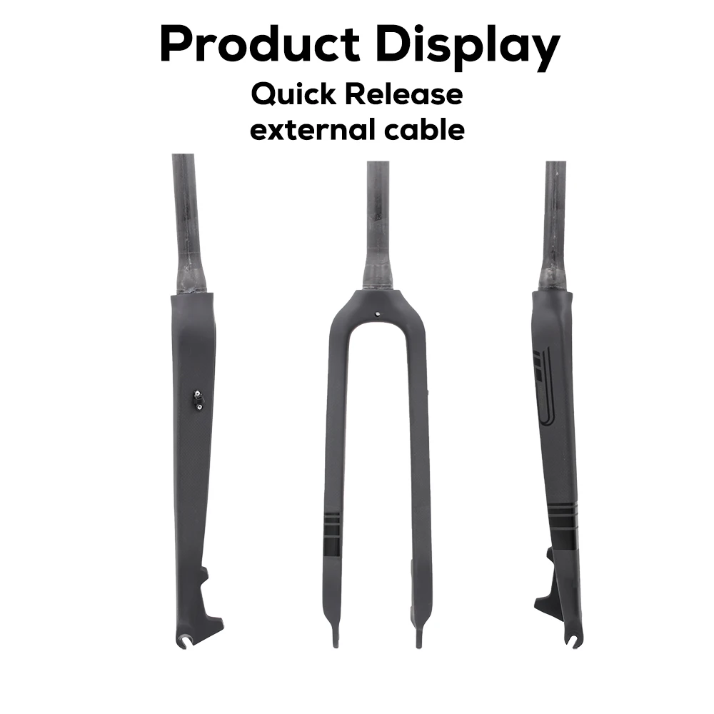 Starre MTB-Vollcarbon-Gabel, gerade/konformte Rohr-Fahrradgabel, 9 x 100 mm Schnellspanner, Steckachse 15 x 100 mm, 26/27,5/29 Zoll – Detail 9