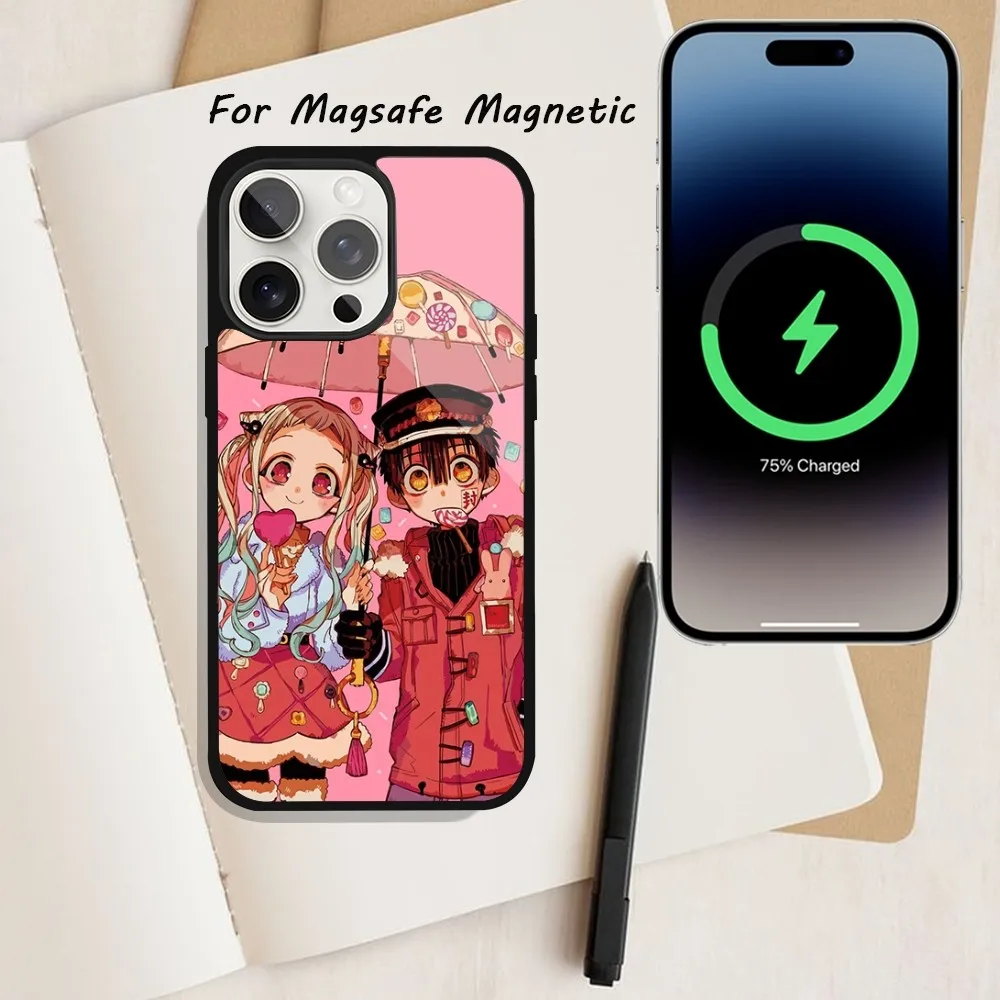 Toilet bound Hanako Kun Anime Phone Case  For iPhone 15 12 13 14 11 Pro Plus Max Magsafe Magnetic Wireless Charging shell