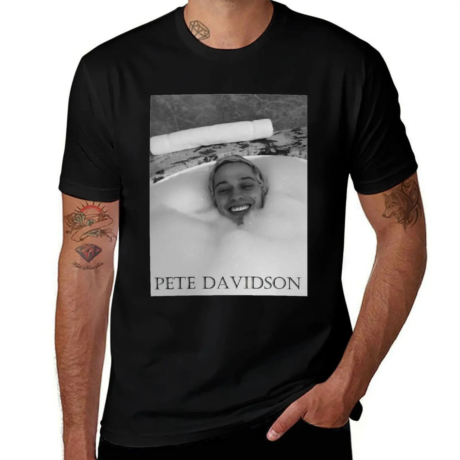 pete davidson in bath T-Shirt Anti-Perspiration Workout Top T-Shirt