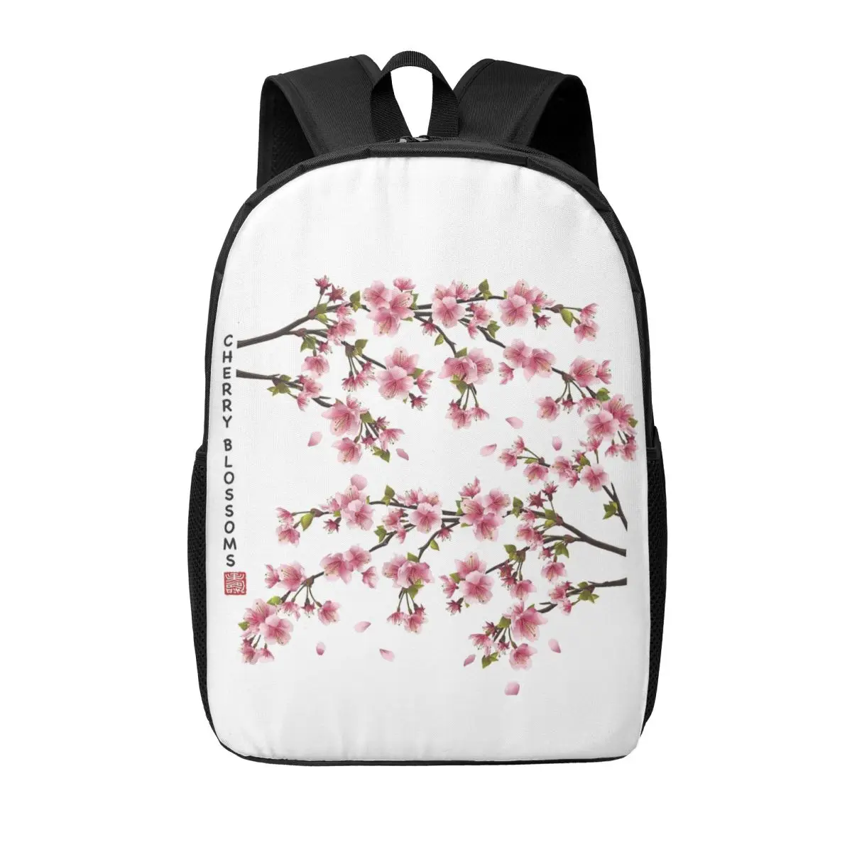 

Женские рюкзаки с вишневым цветом, сумка для книг для мальчиков и девочек, повседневные детские школьные сумки, портативный дорожный рюкзак, сумка на плечо