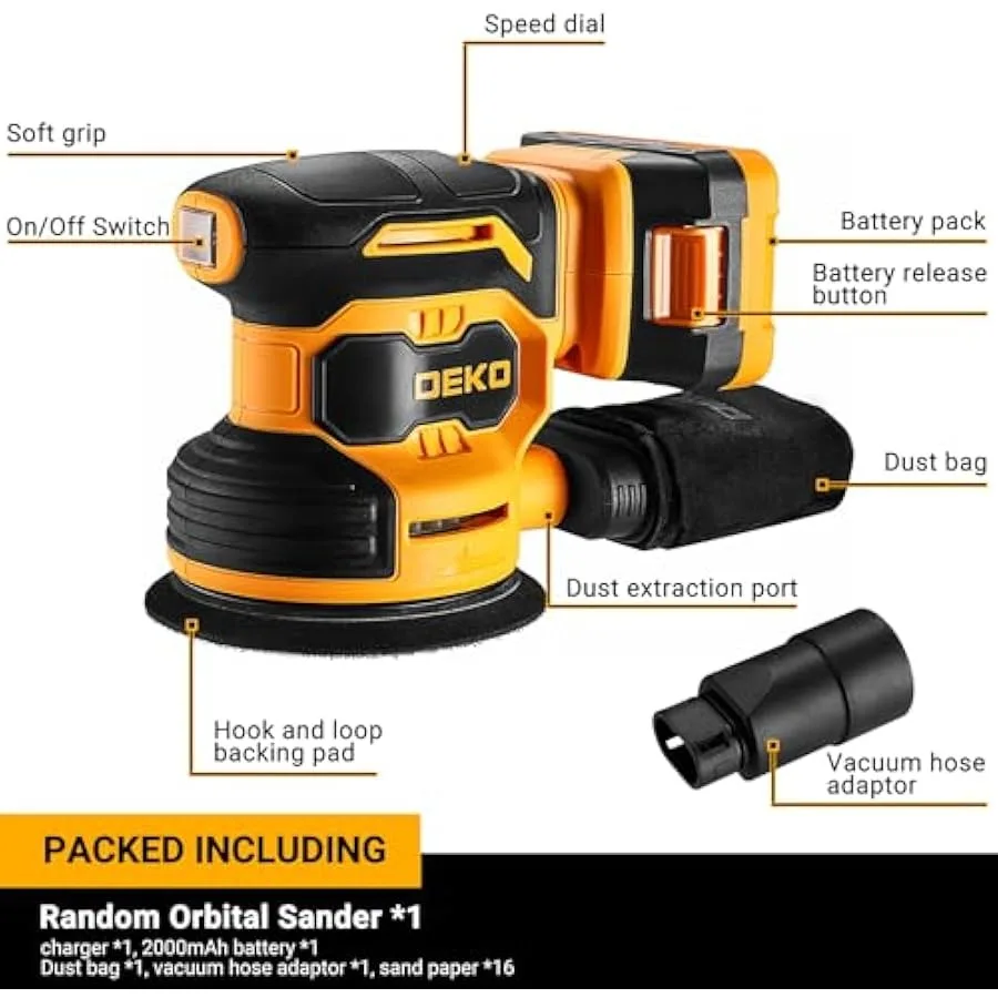 Рисунок 2 - Орбитальная шлифовальная машина 20 В