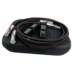 Pair HiFi FireBird XLR Balanced Cable PSS Pure Silver Mythical Creature Audio Interconnect Line with Battery Box