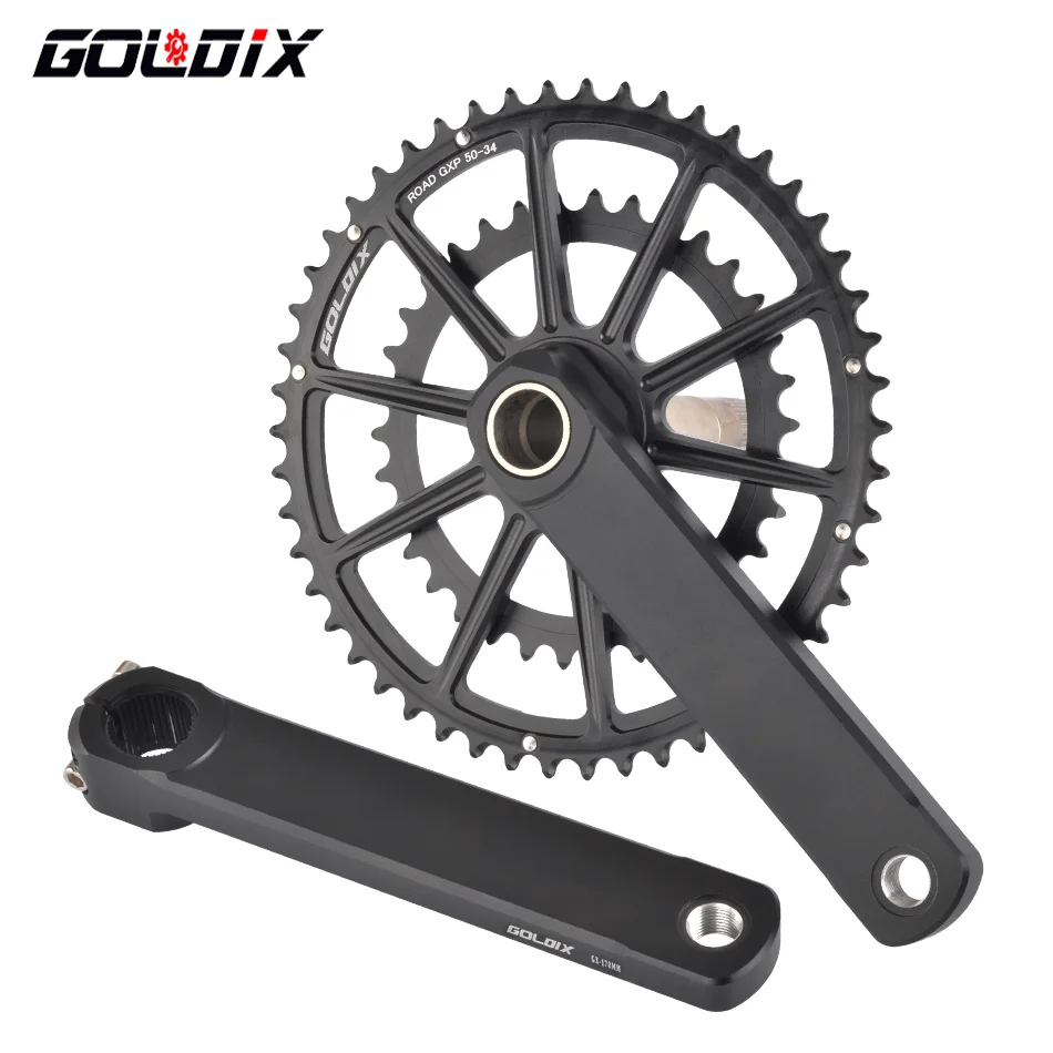 GOLDIX CNC ROAD Crankset for Bicycle Crankset Bottom Bracket ROAD Crank 165/170/175mm Chainring Crown 50-34T 53-39T for Sram AXS