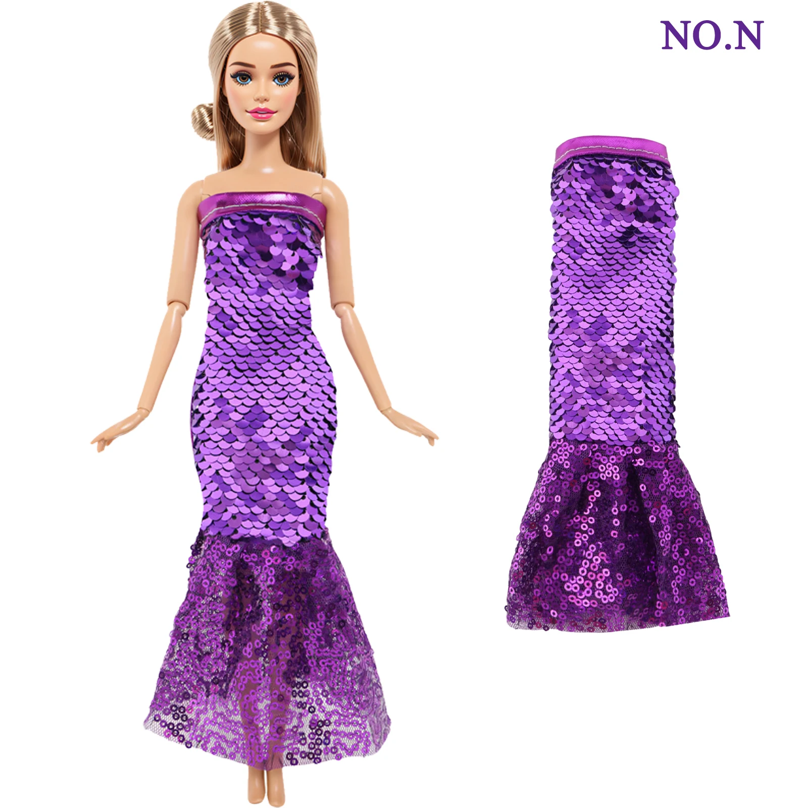 1 conjunto roxo série roupa 11.8 Polegada roupas de boneca vestido princesa vestido de festa topos calças camisola 30cm boneca acessórios 1/6 brinquedo do miúdo