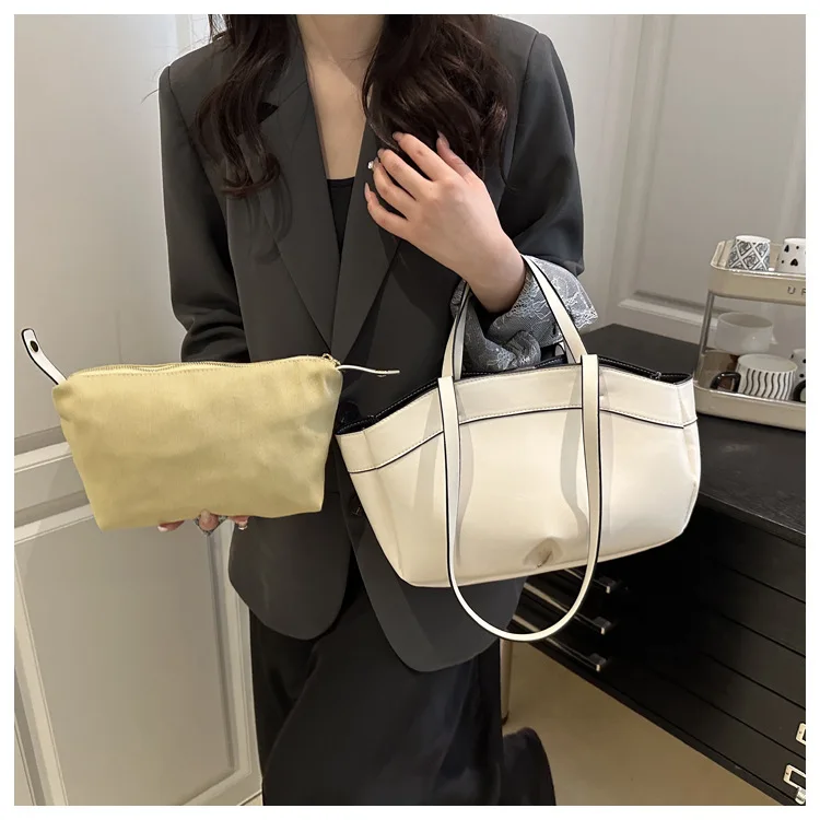 1 Stück Spezialtasche für Damen, große Kapazität, modische Joker-Umhängetasche, neue tragbare Handtasche für Pendler. – Detail 23