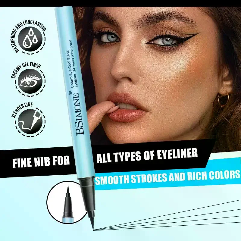 1Pc BSIMONE Makeup Ultimate Black Liquid Eyeliner Long-lasting Waterproof Eye Liner Pencil Pen Nice Makeup Cosmetic Beauty Tools