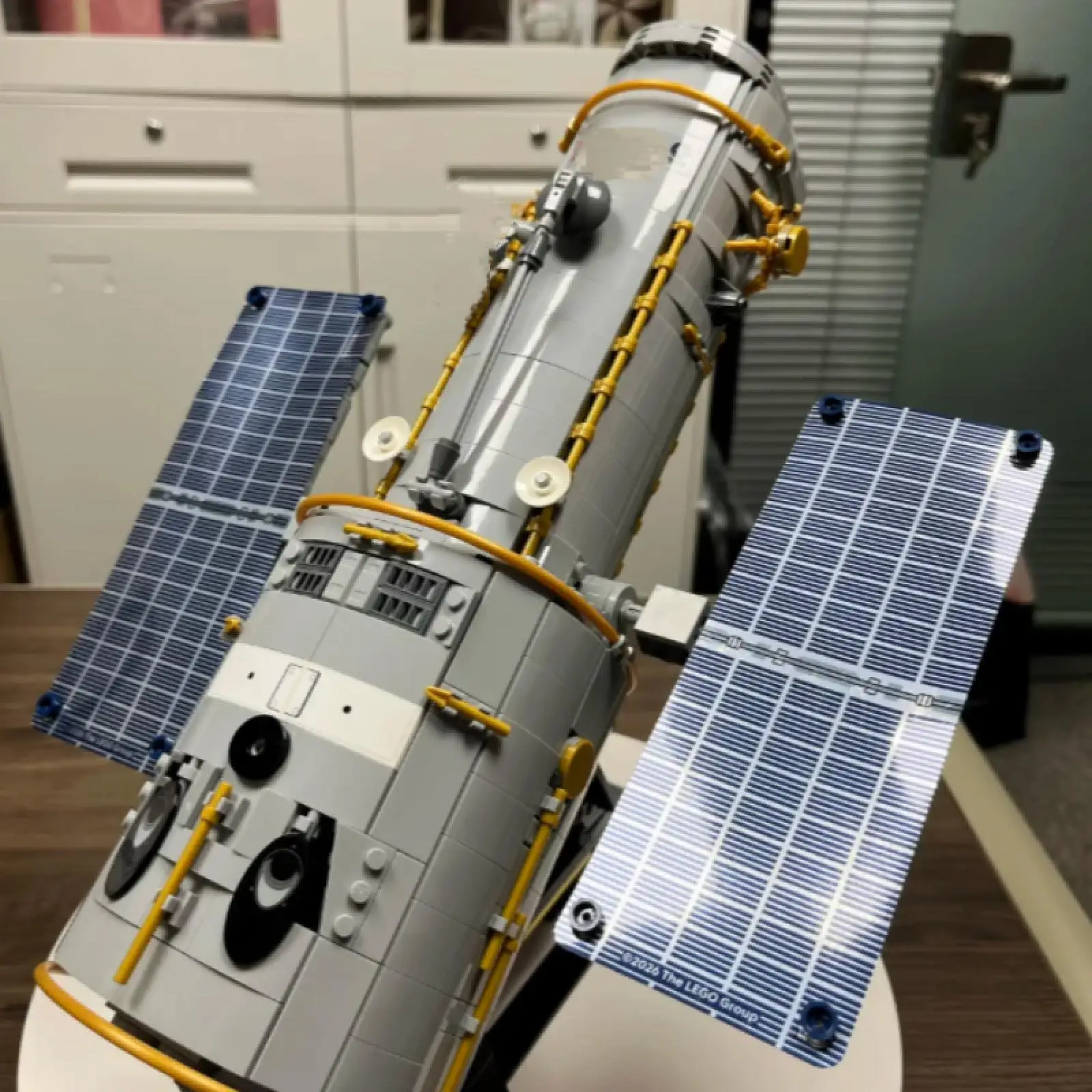 In Stock 1252pcs NEW Space Observation Satellite Building Blocks,Assembly Model, Desktop Science Display Birthday Gifts