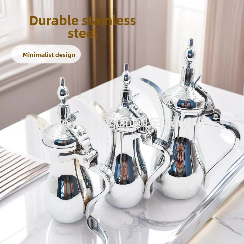 Manufacturer's hot-selling classic Middle Eastern stainless steel Middle Eastern pot Arabic coffee pot