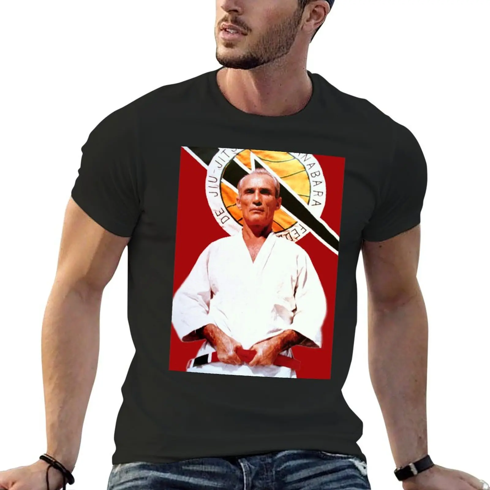 Helio Gracie - Famed Brazilian Jiu-jitsu Grandmaster T-Shirt anime figures tops hippie clothes oversizeds mens funny t shirts