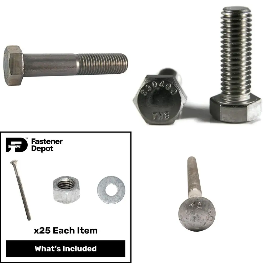 

Stainless Steel M8-1.25 x 65mm Fully Threaded Coarse Hex Head Cap Screws Bolts Set of 50