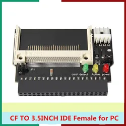 one pcs CF to 40Pin IDEAdapter Power input 5V Adapter Converter Compact Flash CF to 3.5 Female 40 Pin IDE Bootable Card