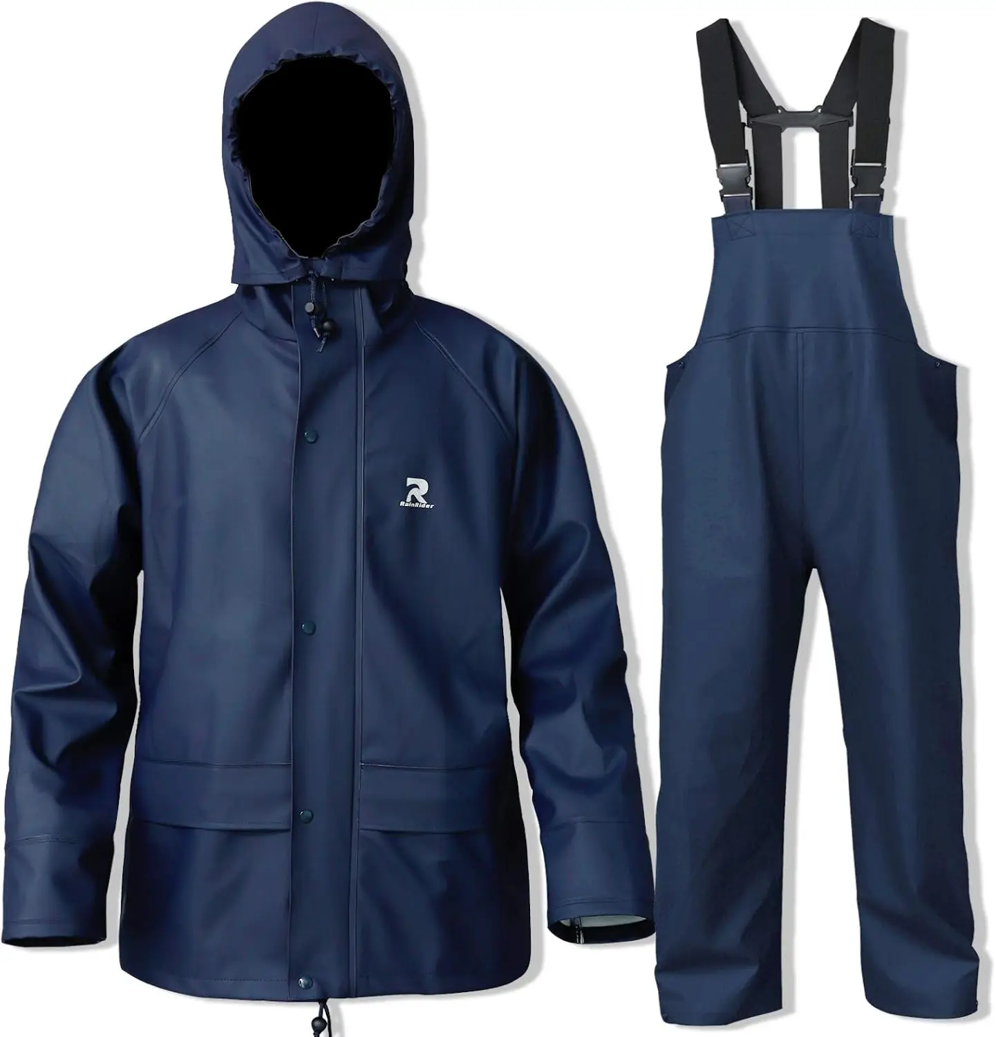 

Waterproof Rain Suits for Men and Women, Heavy-Duty Fishing & Workwear Jacket with Pants