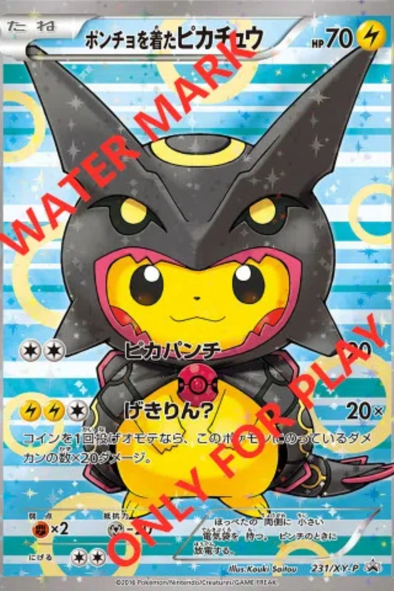 Pokemon PTCG Dress Up Series Card da collezione Replica Charizard Meow Meow Version Anime Game Card Gift Toy