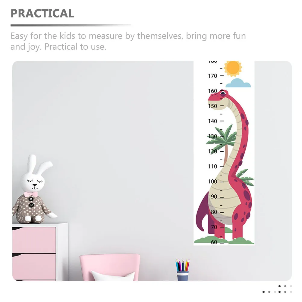 

1 Sheet Growth Chart for Kids Self-Adhesive Animal Design Height Measurement Wall Decal Nursery Kids Room Decor Height Sticker