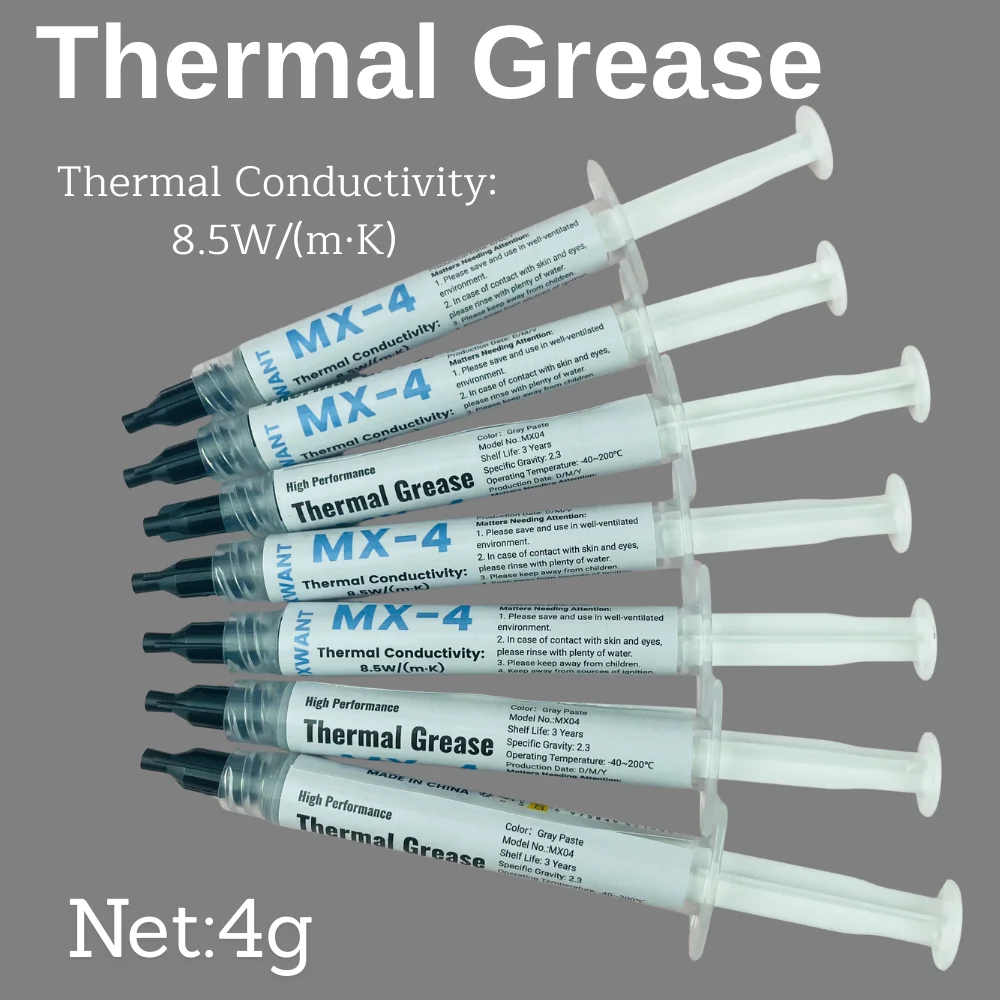 8.5w/(m·k) Thermal Paste Heat Conduction Compound Silicone Grease For Computer PC Laptop CPU GPU Video Card Chips 4g