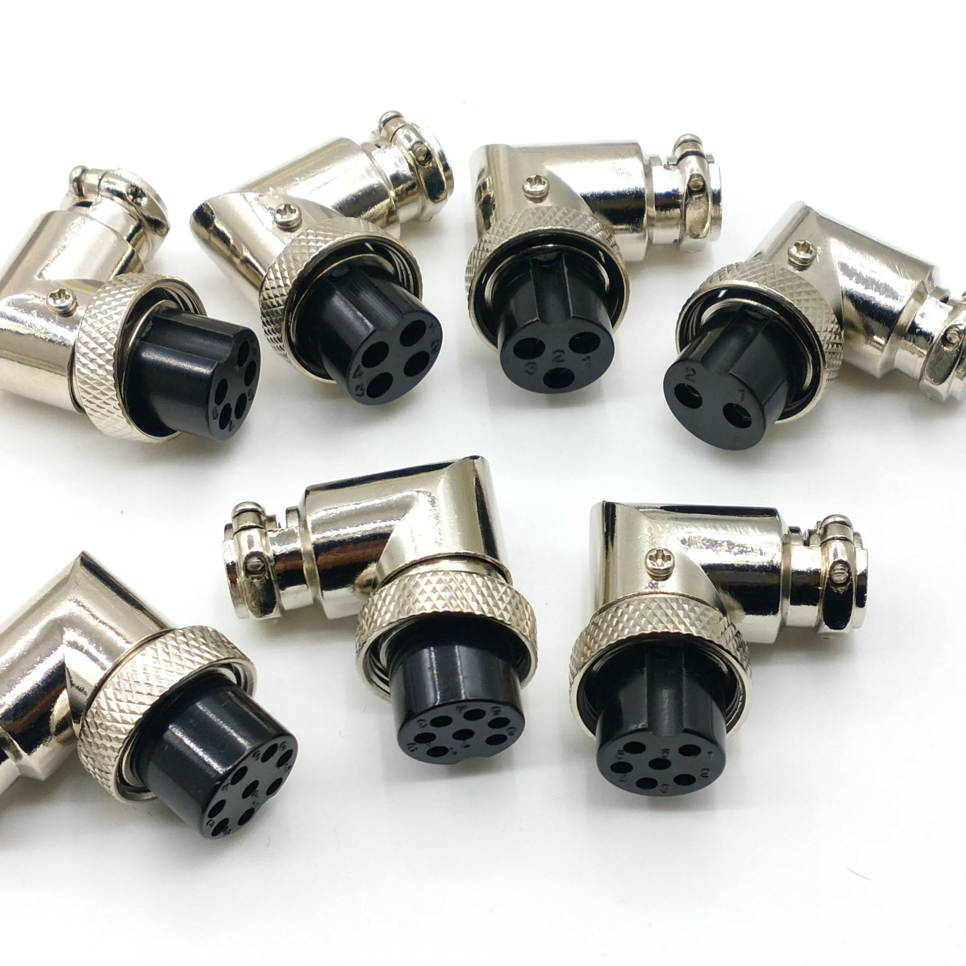 

10pcs GX16 2pin 3pin 4Pin 5pin 6pin 7pin 8Pin16mm Audio female cable mount Connector